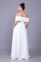 Pearl Detail Boat Neck Strap Maxi Length Evening Dress - 9