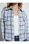 Tweed Jacket with Flap Pocket and Metal Buttons - 5