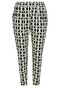 Plus Size Patterned Lycra Trousers - Skinny Leg, Pocket, Carrot Cut302561 - 6