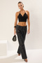 Black V-Neck Woven Bustier Tprss25Bs00021 - 5