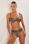 Leopar Desenli Regular Normal Bel Bikini Altı TBESS21BA0228 - 2