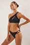 Siyah Cut Out Detaylı Regular Normal Bel Bikini Altı TBESS25BA00000