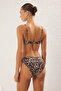 Leopar Desenli Regular Normal Bel Bikini Altı TBESS21BA0228 - 4