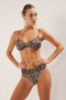 Leopar Desenli Regular Normal Bel Bikini Altı TBESS21BA0228
