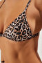 Leopar Desenli Üçgen Kaplı Bikini Üstü TBESS20BU0268 - 4