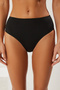 Siyah Yüksek Bel Hipster Basic Bikini Altı TBESS25BA00022 - 3