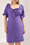 Purple A-Line Mini Woven Dress Tbbss24Ah00017 - 3
