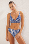 Zebra Desenli Regular Normal Bel Bikini Altı TBESS21BA0228 - 3