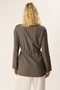 Khaki Belted Gathered Woven Blazer Jacket Twoss25Bc00024 - 5