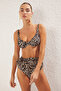 Leopar Desenli Balconette Kaplı Bikini Üstü TBESS24BU00121 - 2