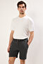 Limited Edition Anthracite Regular 100% Cotton Textured Shorts Tmnss23Sr00035 - 3
