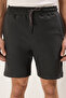 Limited Edition Anthracite Regular 100% Cotton Textured Shorts Tmnss23Sr00035 - 5