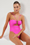 Fuchsia Accessory Strapless Covered Brazilian Swimsuit Tbess25Ma00109 - 2