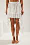 Ecru X Woven Ruffle Beach Skirt Tbess25Et00003 - 3