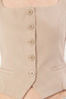 Mink Slim Woven Vest Twoss25Ye00076 - 2