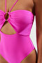 Fuchsia Accessory Strapless Covered Brazilian Swimsuit Tbess25Ma00109 - 4