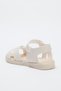 Bej Sim Detaylı Çapraz Bantlı Büyük Kız Çocuk Kids Sandalet TAKSS25SD00026 - 5