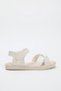 Bej Sim Detaylı Çapraz Bantlı Büyük Kız Çocuk Kids Sandalet TAKSS25SD00026 - 3