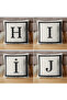Letter Cushion Cover - Letter O - Gift Decorative Cushion Cover 43 X 43 cm Cream-Black - 4