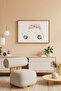 One Piece Brown Real Wood Framed Painting Set - Model 27