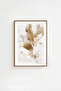 3 Piece Brown Real Wood Framed Painting Set - Model 2 - 4