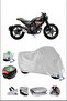 DUCATI SCRAMBLERSIXTY2 قفل حقيبة خلفي متوافق مع دراجة نارية مقاومة للماء - رمادي