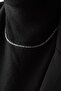 Steel Thin Figaro Chain Necklace Anti-Tarnish 3mm Unisex - 7