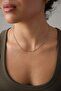 Steel Lip Chain Necklace Thin Singapore Wrap Twist Mirrored Necklace 2mm Elegant Minimal - 3