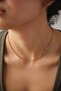 Steel Wire Striped Chain Necklace Classic Forse Embroidered Chain 2mm Elegant Minimal Adjustable Length - 3