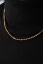 Steel Wire Striped Chain Necklace Classic Forse Embroidered Chain 2mm Elegant Minimal Adjustable Length - 4