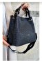 Women's Braided 5 Compartment Hand and Shoulder Bag - 2