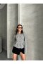 Women's Double Breasted 8 Buttoned Polo Neck Knitwear Cardigan - 2