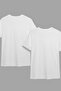 Teddy Bear Printed Cotton Oversize T-Shirt - Couple Combination Set of 2 - 4