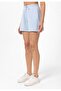 Beatrix Blue Pocket Elastic Waist Adjustable Cotton Regular Fit Women's Bermuda Shorts