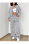 Women's Grey Plus Size Sportswear High Quality Baggy Loose Fit Stretchy Comfortable Fabric Sweatpants fdf9