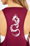 Athlete's Vest in Burgundy Color with Print - 7