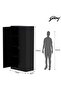 Godrej Full-Height Steel Swing Door Cupboard with Adjustable Shelves Black Finish - 5