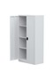 Godrej Full-Height Steel Swing Door Cupboard with Adjustable Shelves White Finish