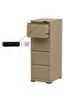 Godrej 4 Drawer Digital Filing Cabinet with Touch Screen Lock Steel Beige Finish
