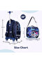 Back to School 18" Set of 4 School & Lunch Bag Activity Bag & Pencil Case Astronaut - Blue - 8