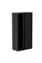 Godrej Full Steel Sliding Door Cupboard with Adjustable Shelves Black Finish