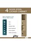 Godrej Digital 4 Door Locker with Advanced Touch Screen Lock Steel Beige - 5