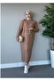 - Ribbed Knitwear Dress Biscuit
