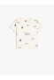 Sea Themed Printed Cotton Short Sleeve T-Shirt