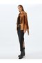 Midi Length Pencil Skirt Side Slit Textured Slim Fit Standard Waist - 2