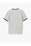 Crew Neck Short Sleeve Cotton Ribbed Slim Fit T-Shirt - 2