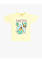 Dinosaur Printed Crew Neck Green Baby Boy T-Shirt 5Smb10015Tk