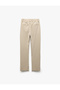 Regular Waist Pocket Detailed Buttoned Chino Trousers - 2
