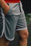Gray Football Player Printed Training Fitness Sportsman Shorts - 2