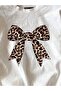 Women's Leopard Ribbon Printed Crop T-Shirt - 2